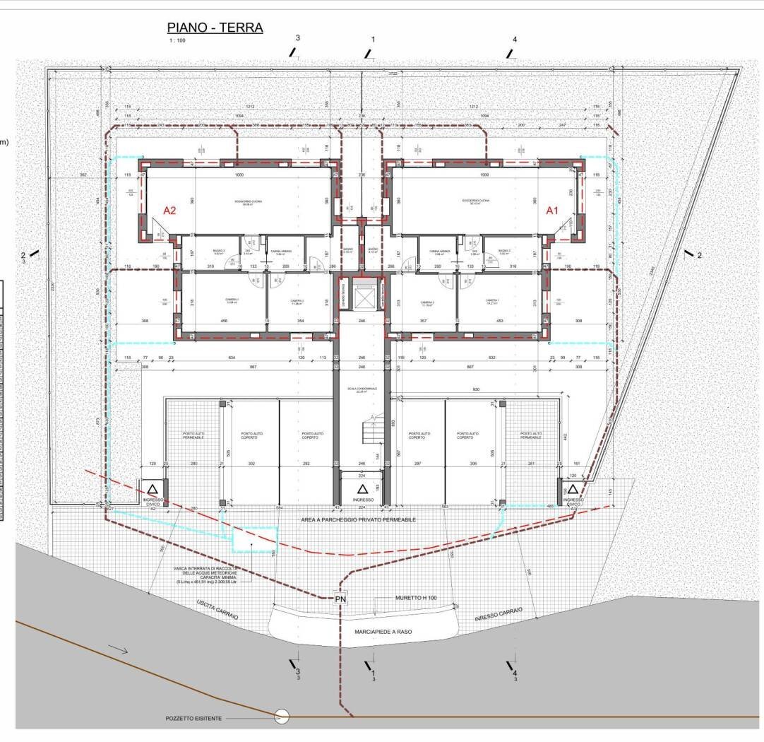 Four-room apartment via Torelle, 12, Alpignano - floor plans 1