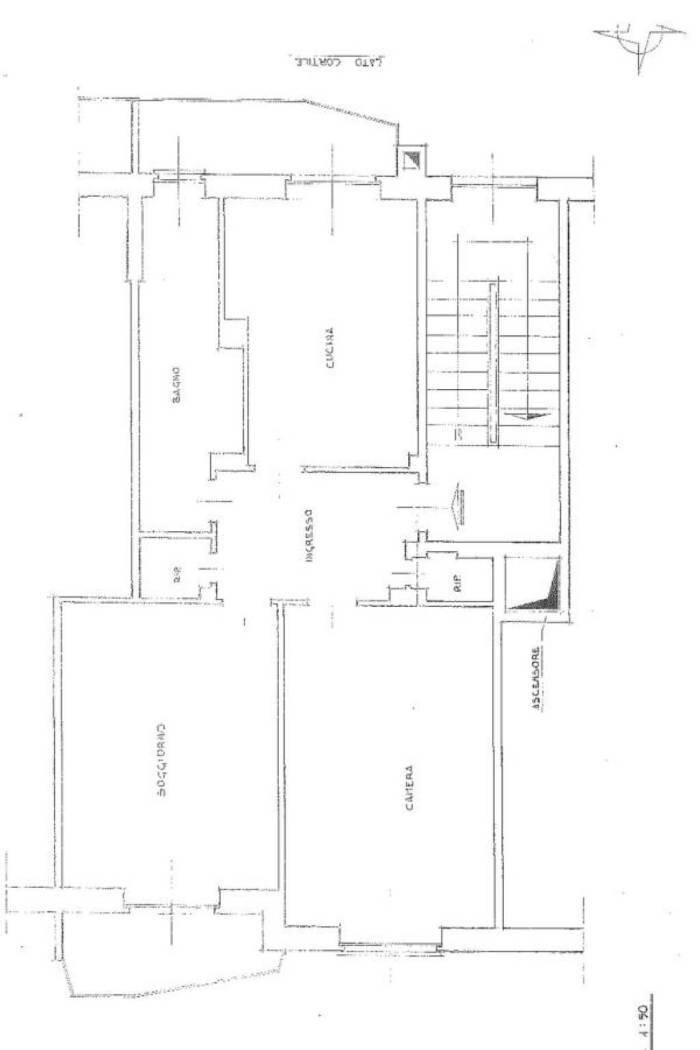 Three-room apartment via Camillo Benso di Cavour, Alpignano - floor plans 1