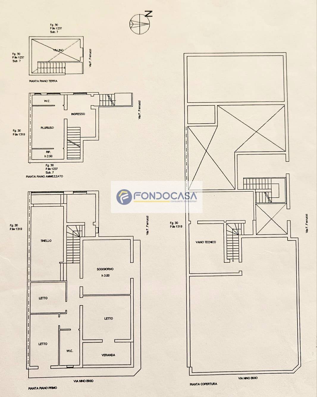 Foto 43 - Casa semi indipendente Via F. Ferruccio
 
12, Melendugno - planimetria 1