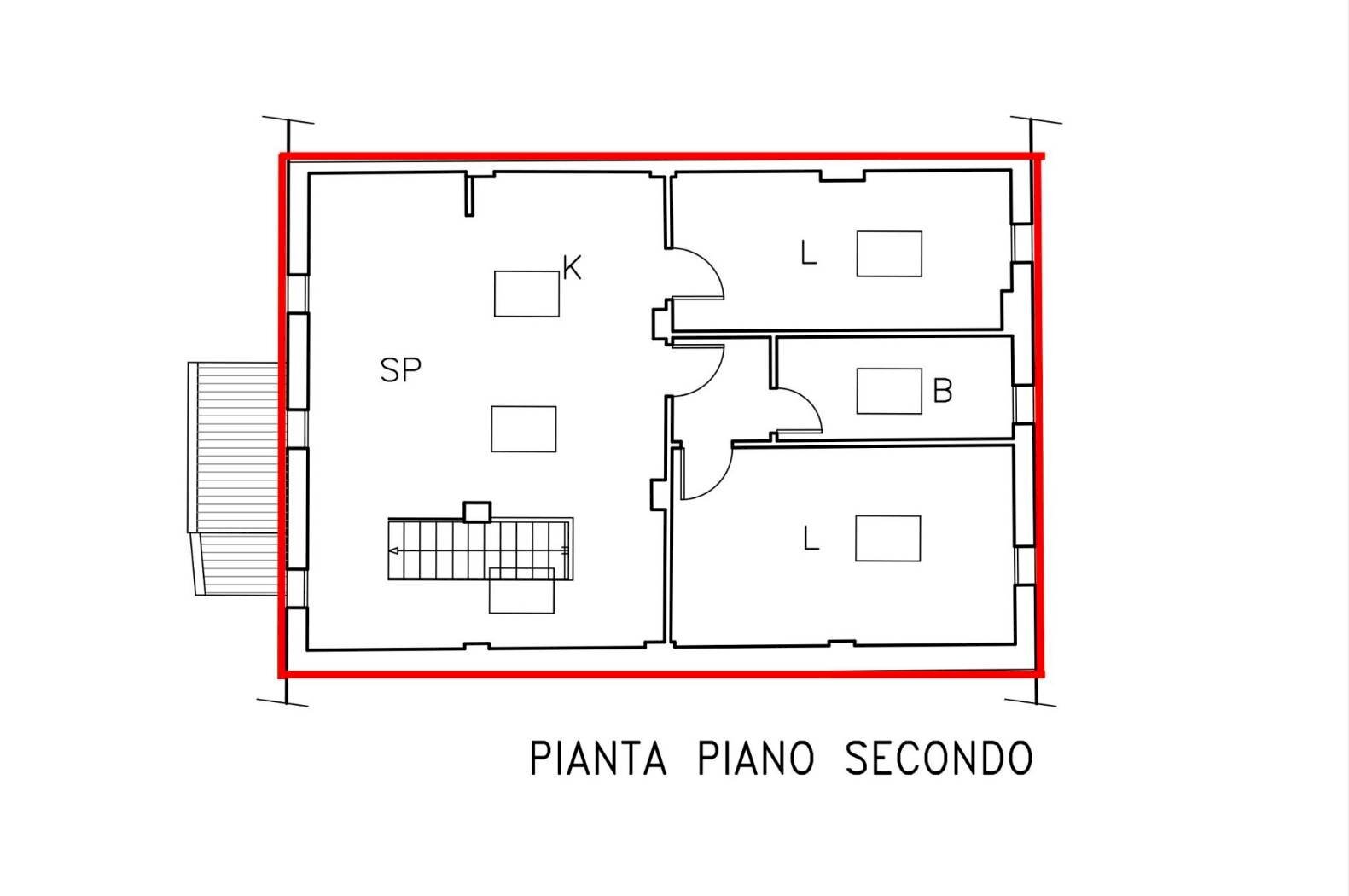 Attic via Capo di Lucca, Bologna (neighborhood Irnerio) - floor plans 1