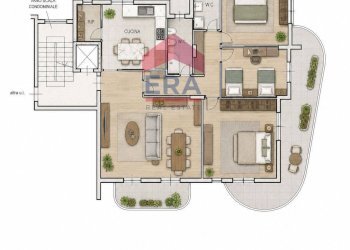 planimetria arredata - Four-room apartment via Orti
 
10, Trapani - photo 38