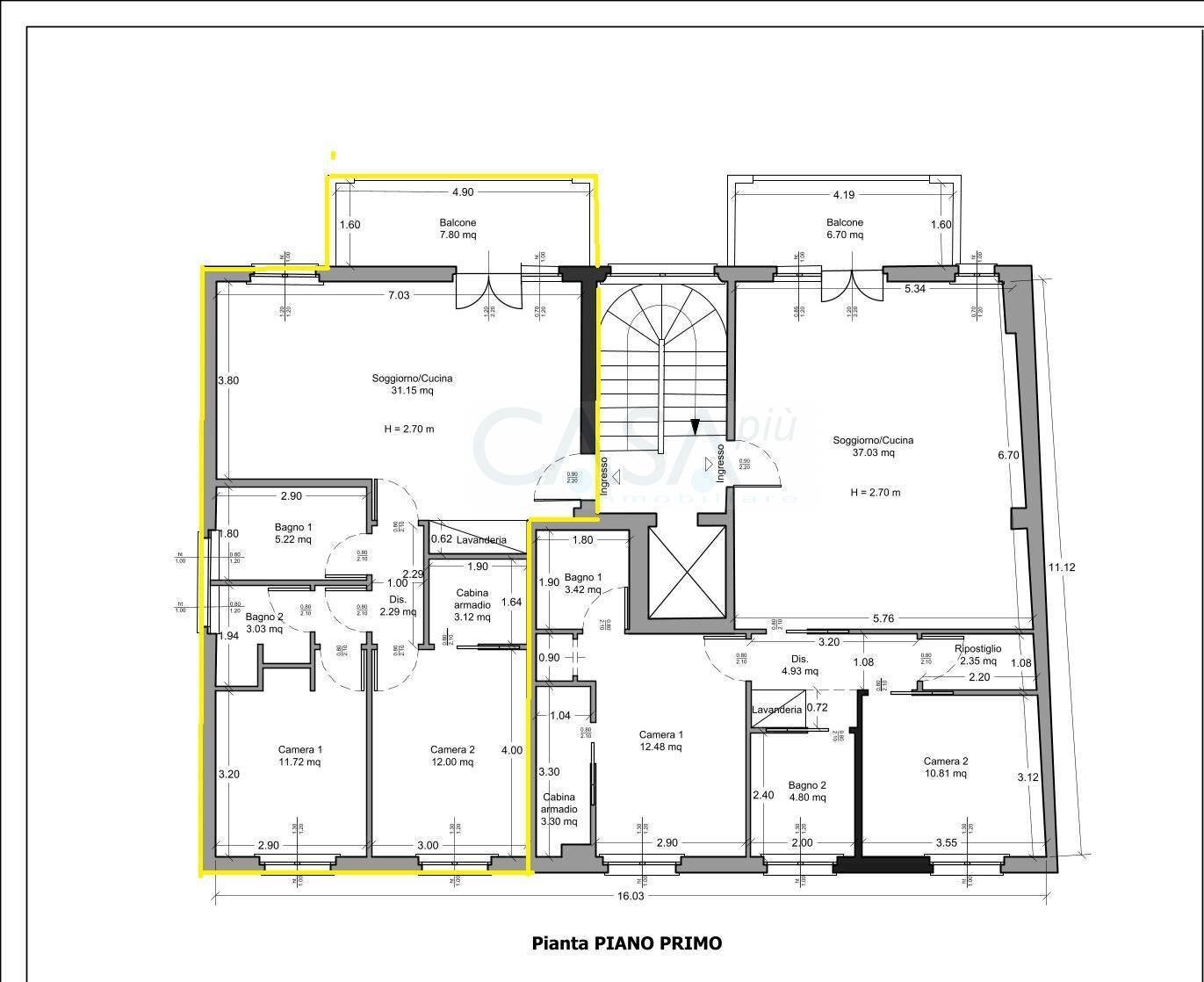 Foto 15 - Three-room apartment Via Neutro Spinozzi, San Benedetto del Tronto - floor plans 1