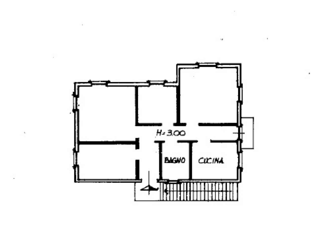 plan - Portion of a house salita Costa Lunga, Recco - floor plans 1