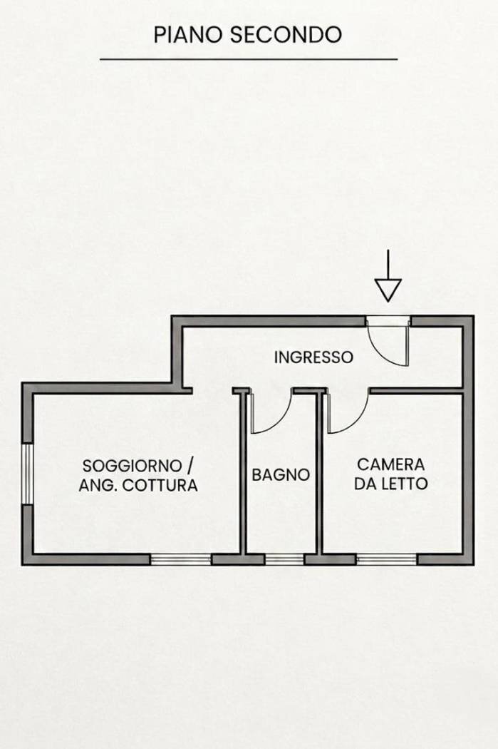 Bilocale via La Gleisa, 9, Sestriere - planimetria 1