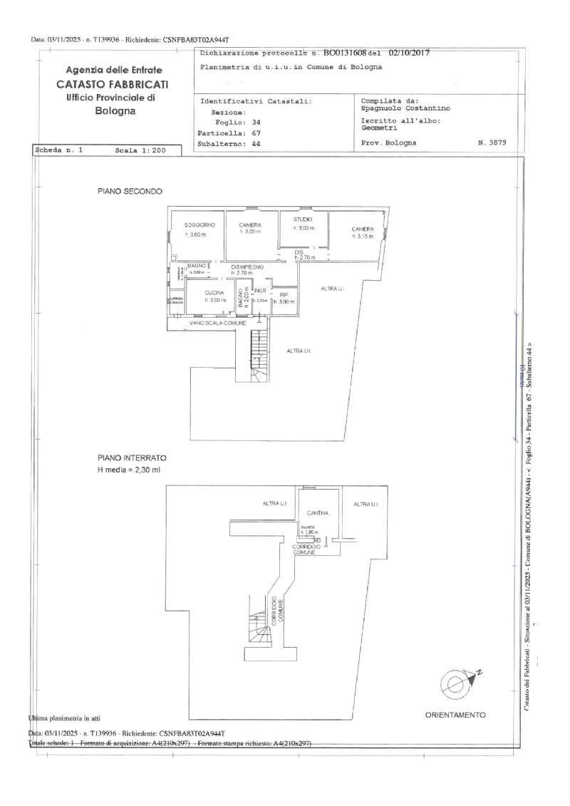 skm_c250i26011410201 - Apartment via Panigale, Bologna (neighborhood Borgo Panigale) - floor plans 1