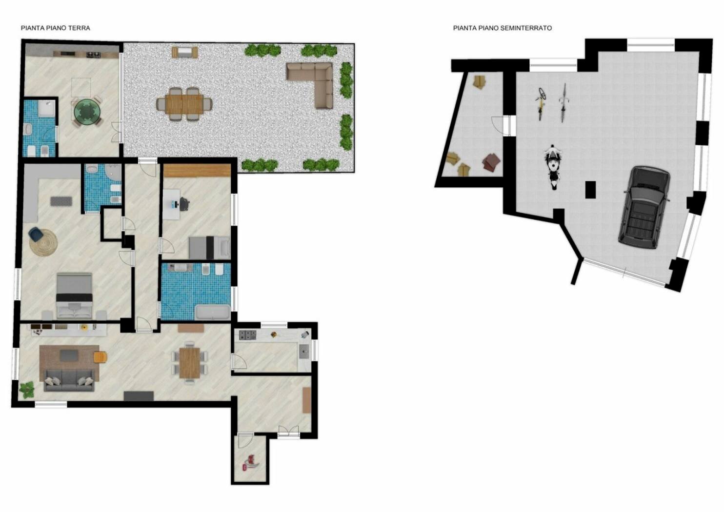 Apartment via Francesco Petrarca, Napoli (neighborhood Posillipo) - floor plans 1