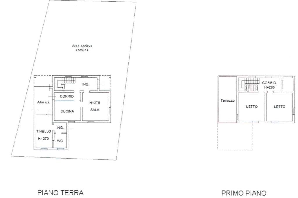 Villa Via guido da bagnolo, Bagnolo in Piano - floor plans 1