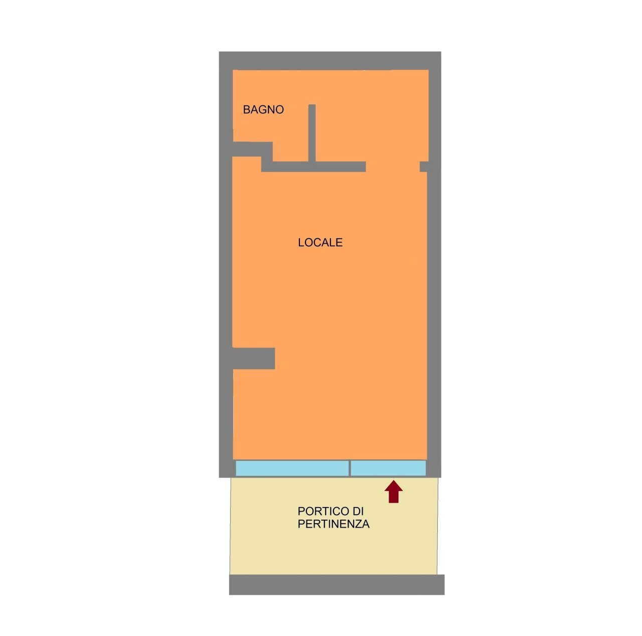 PLANIMETRIA - Commercial Premises CORSO FRANCIA  40, Sanremo - floor plans 1