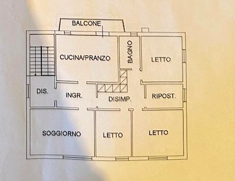 PLANIMETRIA - Portion of a house Via Pastrengo 202, Cesena - floor plans 1