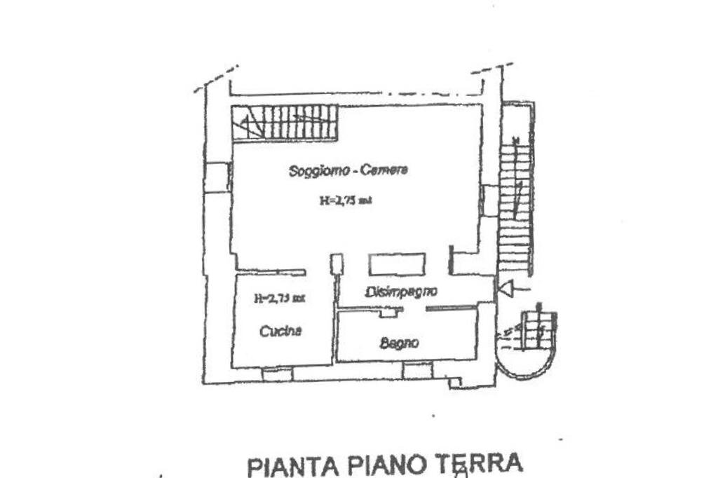 Two-room apartment Via Monte S. Giovanni, Monte San Pietro - floor plans 1