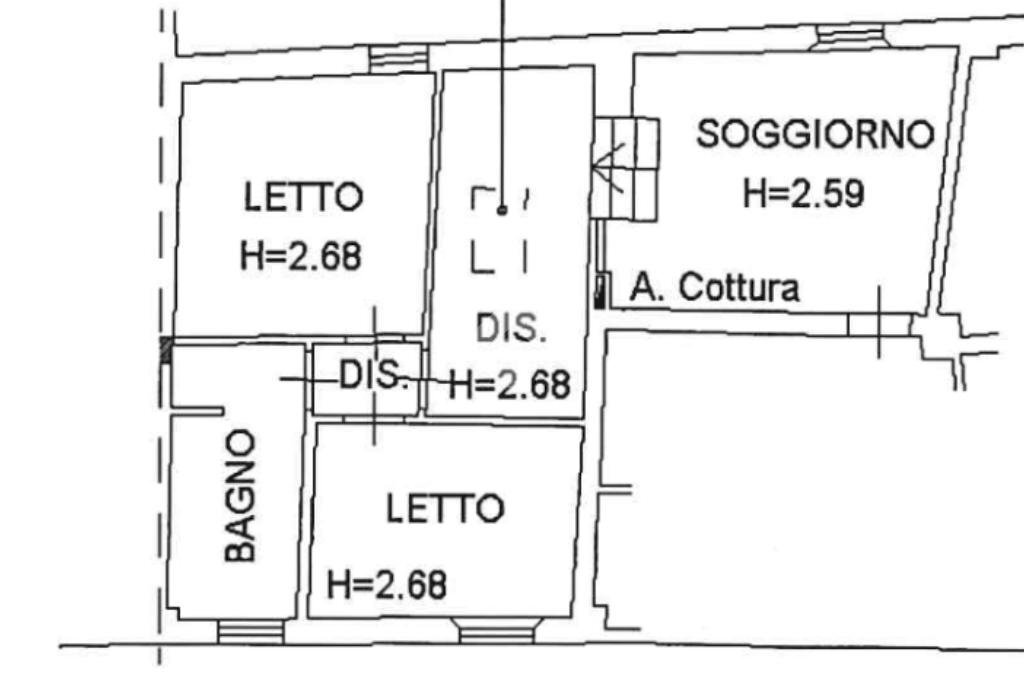 Three-room apartment Via Antonio Stradivari, Reggio nell'Emilia - floor plans 1