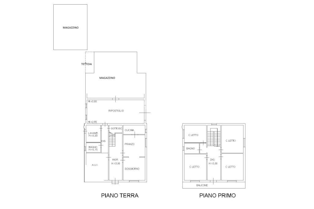 Independent house Via Mariana, Cesena - floor plans 1