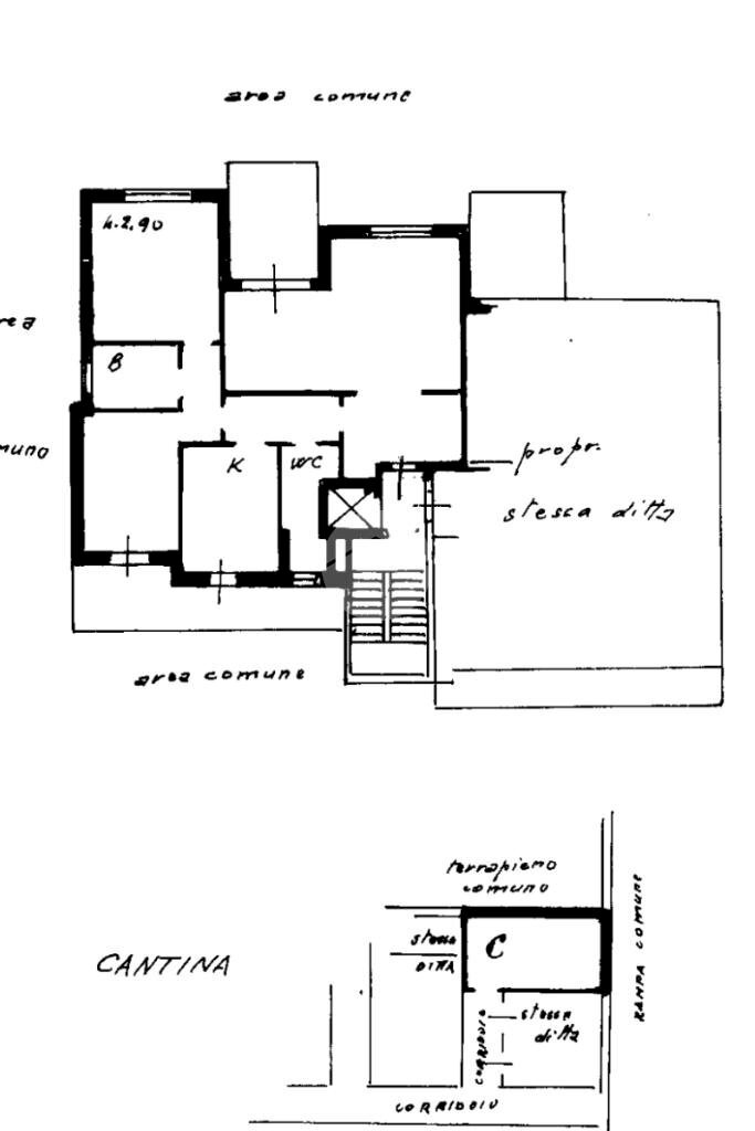 Four-room apartment Via Papa Giovanni XXIII, Cormano - floor plans 1