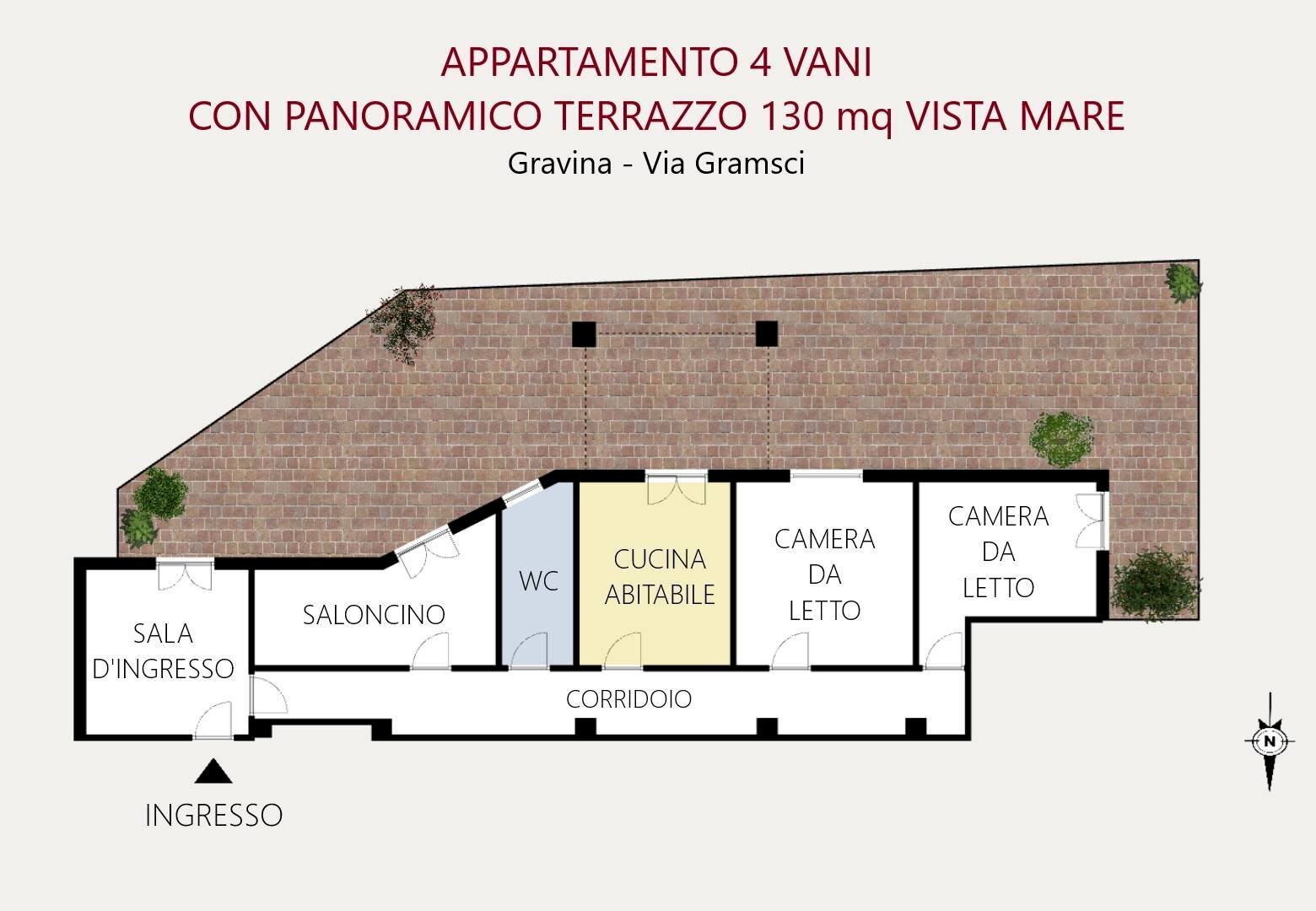 Foto 2 - Four-room apartment via Gramsci
40, Gravina di Catania - photo 2