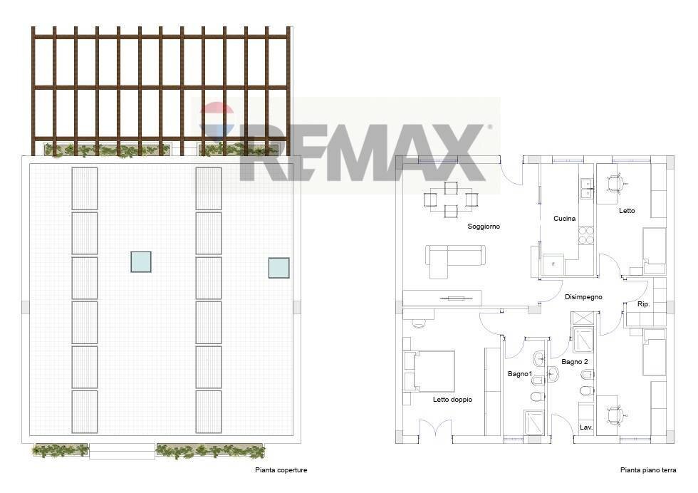 Pianta 2D - Terraced Villa SP1 BONGIOVANNI, Augusta - floor plans 1