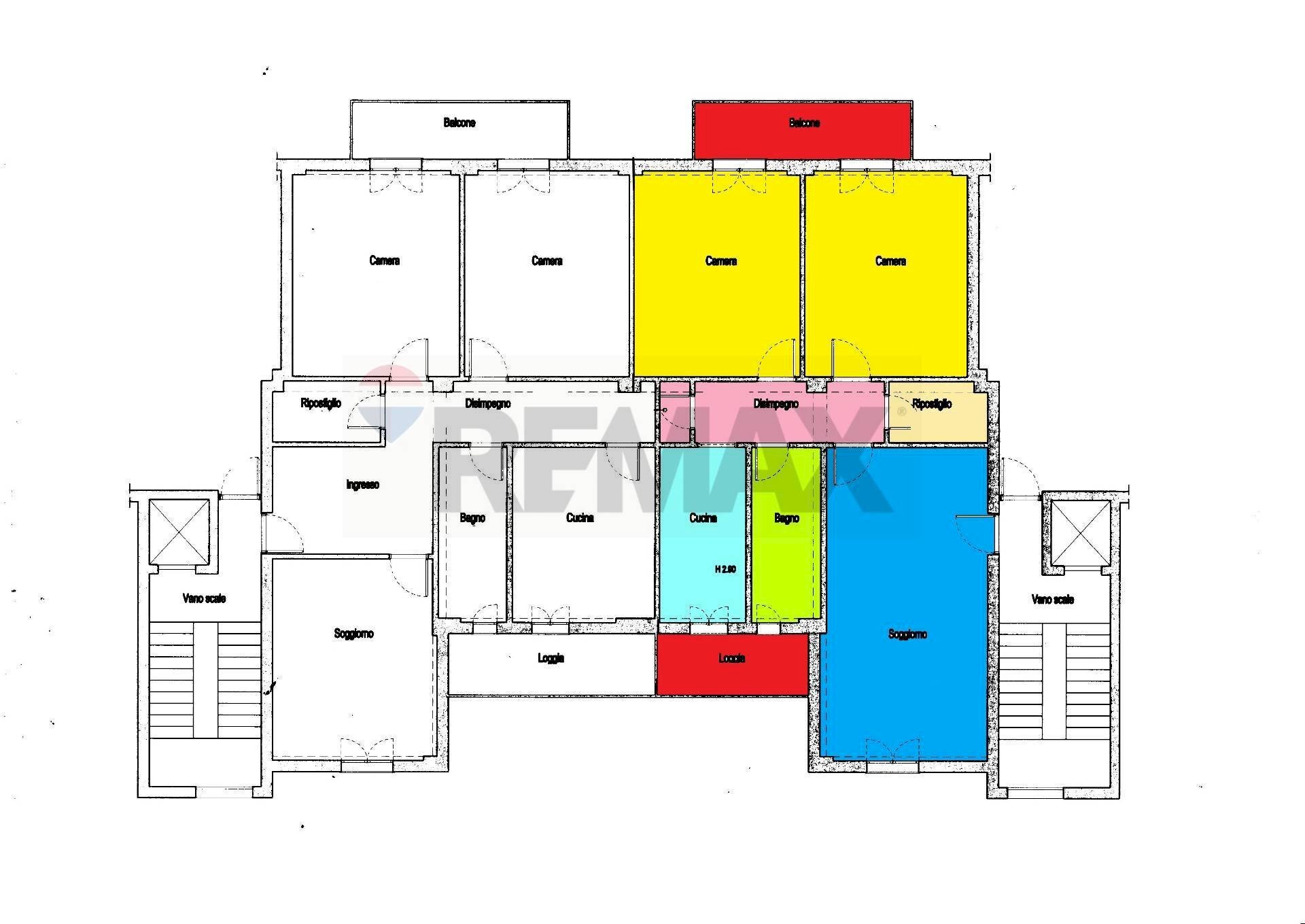 Pianta 2D - Two-room apartment Capaci - floor plans 1