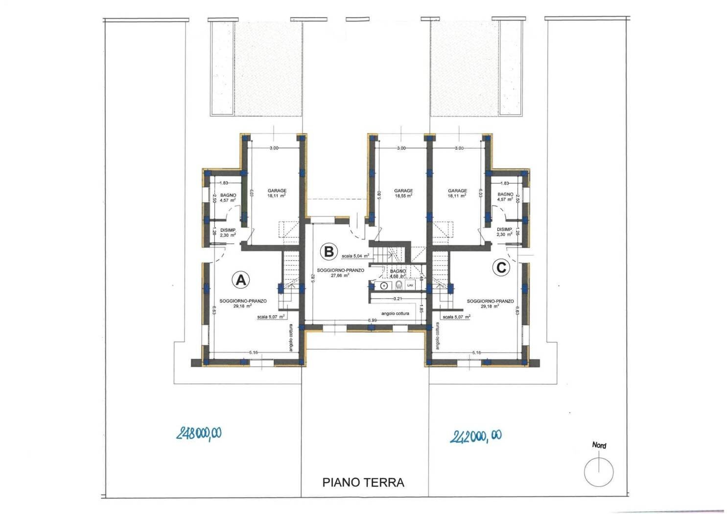 Villa Ravarino - floor plans 1