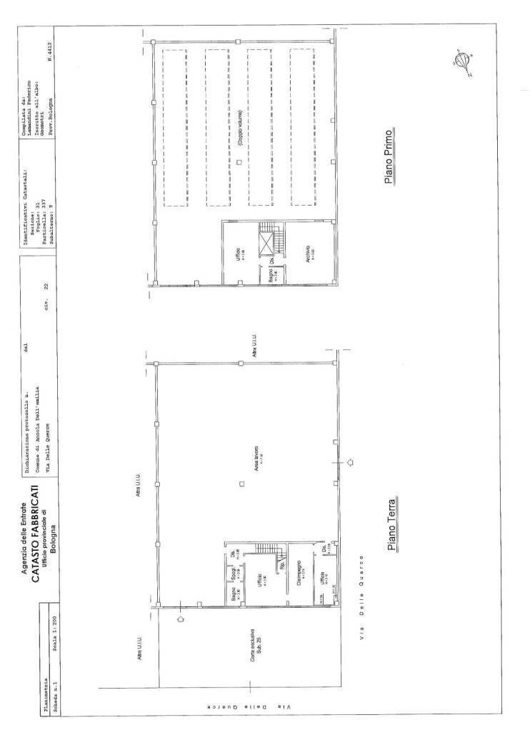 Shed via delle Querce, 22, Anzola dell'Emilia - floor plans 1