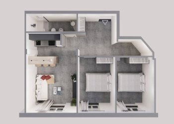 Planimetria - Trilocale via Francesco Rolla, Genova (zona Cornigliano) - foto 20