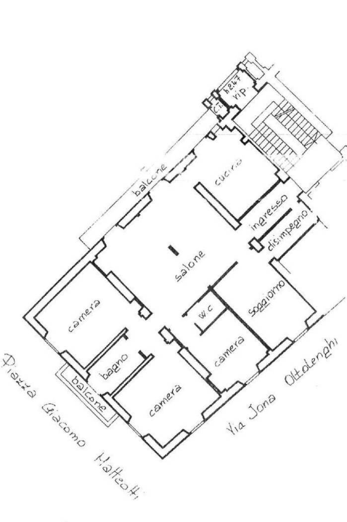 Apartment piazza Giacomo Matteotti, Acqui Terme - floor plans 1