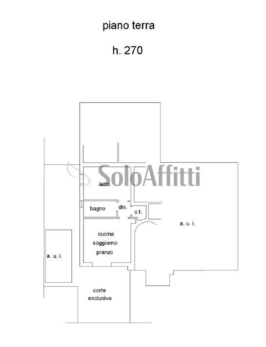 Planimetria - Two-room apartment Via Cesare Martuzzi snc, Forlì - floor plans 1