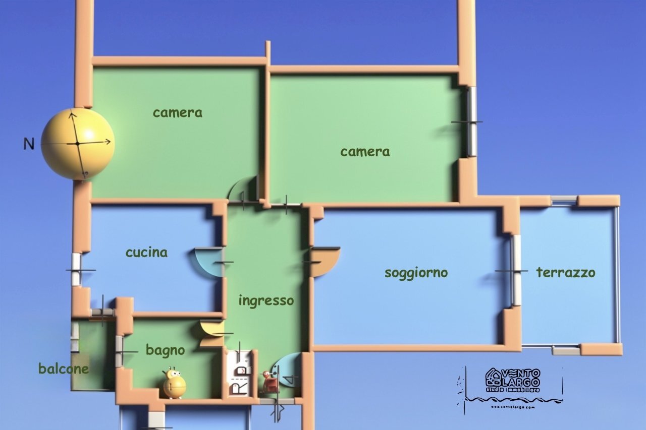 5A87A909-E13E-41B4-A07B-8E69027295A0_1_201_a - Appartamento Via Villebone 39, Diano Marina - planimetria 1