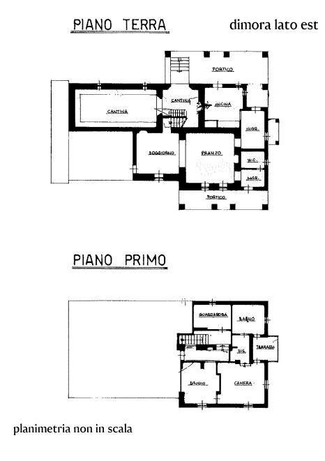 Rustic Frazione Chiesa Vecchia, Calamandrana - floor plans 1