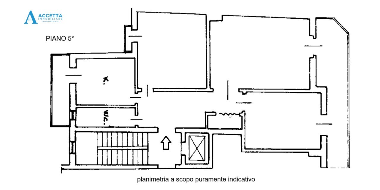 planimetria - Trilocale Viale Liguria 27, Taranto - planimetria 1