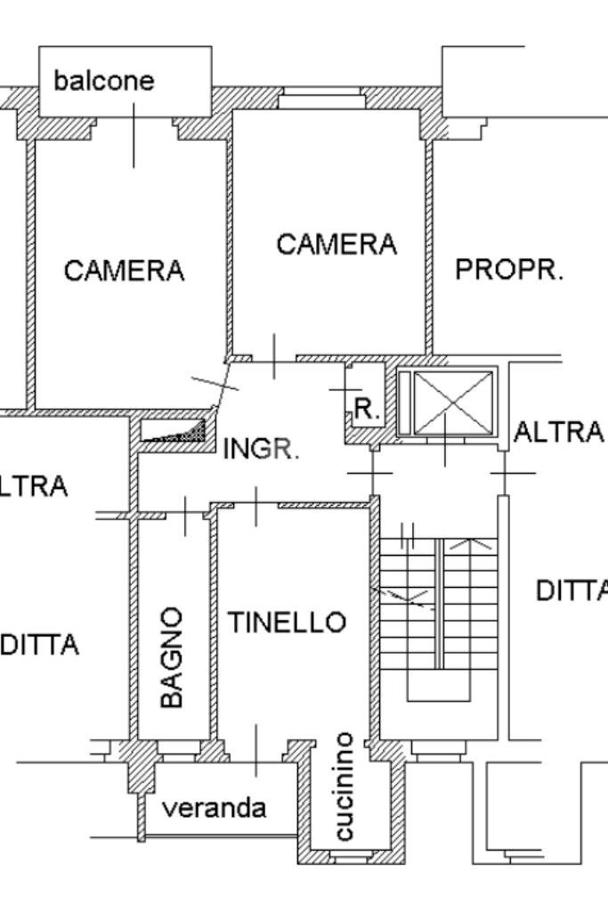 Three-room apartment Via II Giugno, Beinasco - floor plans 1