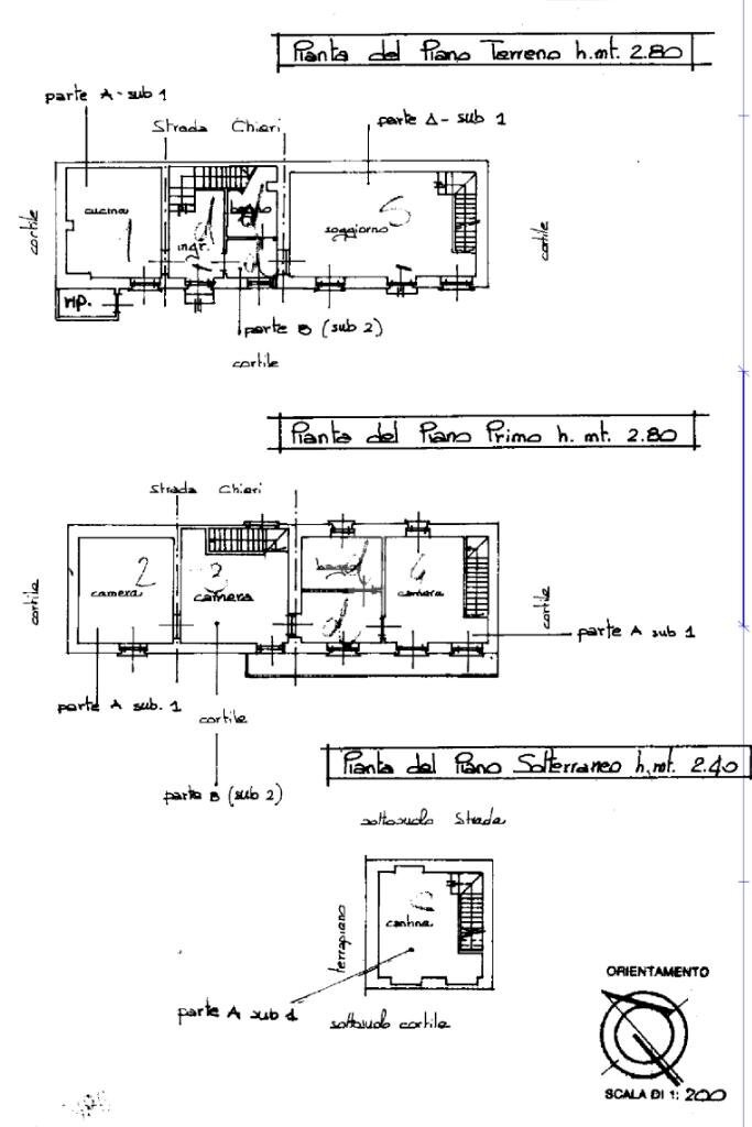 Villa Corso Chieri, Torino (zona Madonna del Pilone) - planimetria 1