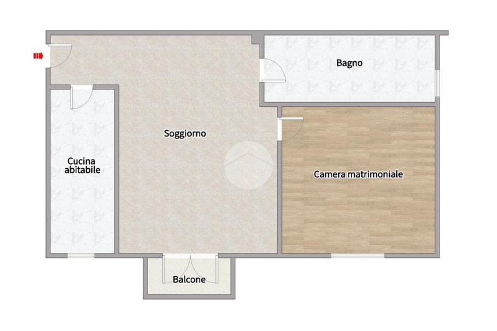 Bilocale Via baldo degli ubaldi, Milano (zona Villapizzone) - planimetria 1