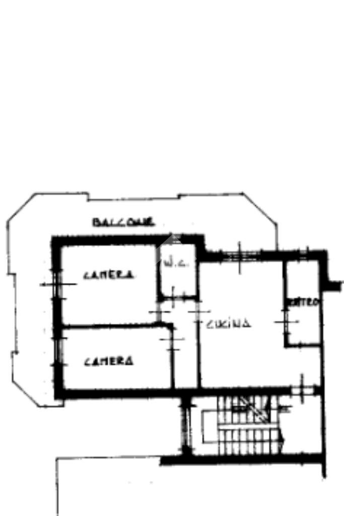 Three-room apartment Via Giovanni da Verrazzano, San Mauro Pascoli - floor plans 1