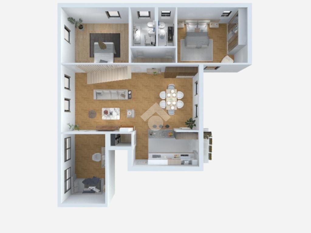 Four-room apartment Via XXV aprile, Gessate - floor plans 1