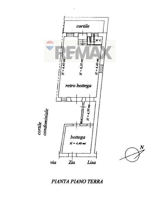 Pianta 2D - Negozio Via Zia Lisa
 
177, Catania - planimetria 1