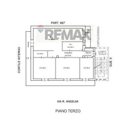 Pianta 2D - Appartamento Via Rosina Anselmi
 
22, Misterbianco - planimetria 1