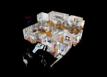Pianta 3D - Villa Bifamiliare viale Oberdan
 
39, Camaiore - foto 37