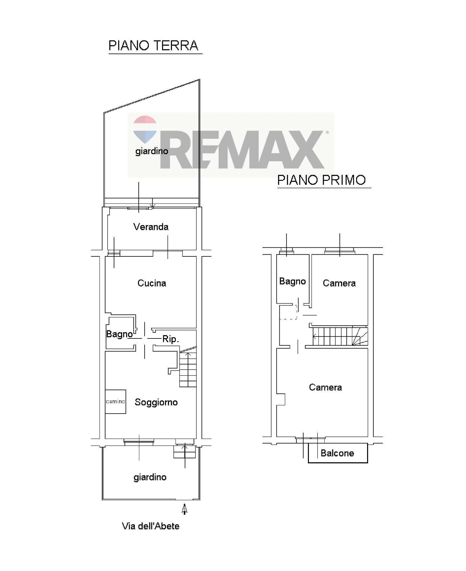 Pianta 2D - Terraced Villa VIA DELL'ABETE
 
38, Segrate - floor plans 1