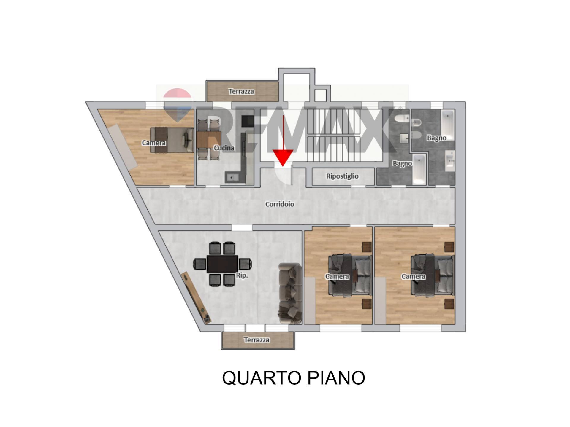 Pianta 2D - Appartamento Via Giosuè Carducci
 
56, Venezia - planimetria 1