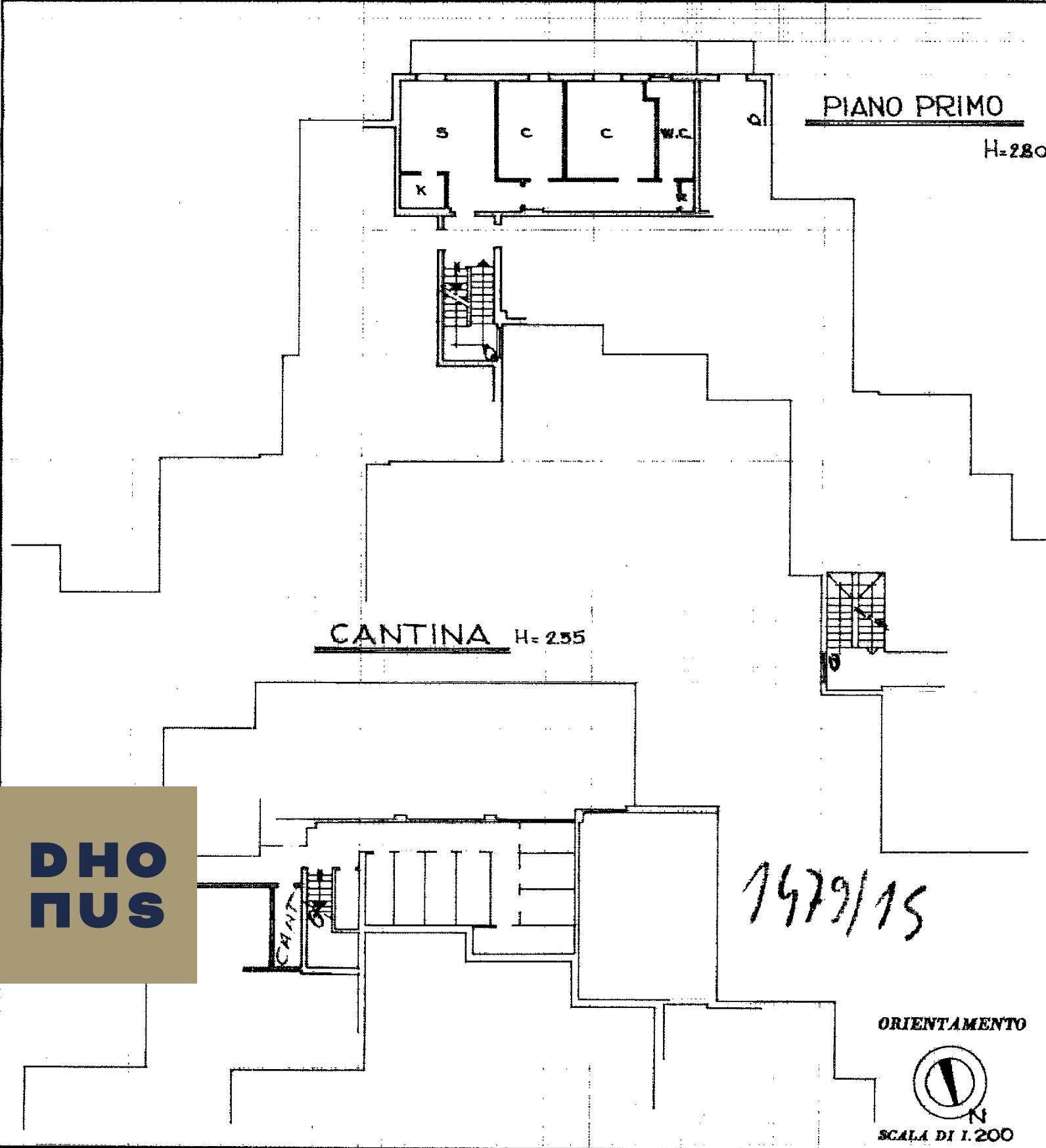 Foto 21 - Three-room apartment via Vittorio Veneto
 
50, Capriate San Gervasio - floor plans 1