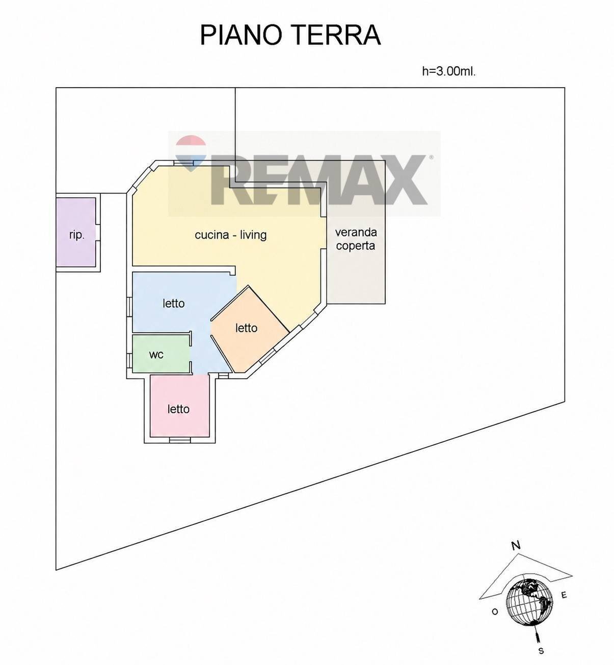 Pianta 2D - Villa Via del Mirtillo, Ispica - floor plans 1