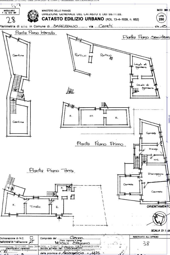 Casa indipendente Via Cereti, Sarezzano - planimetria 1
