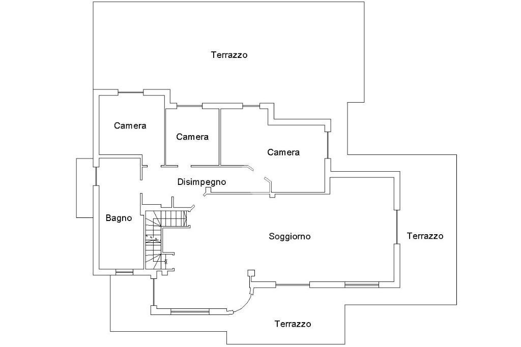 Villa Via Vecchia di Cuneo 3A, Busca - floor plans 1