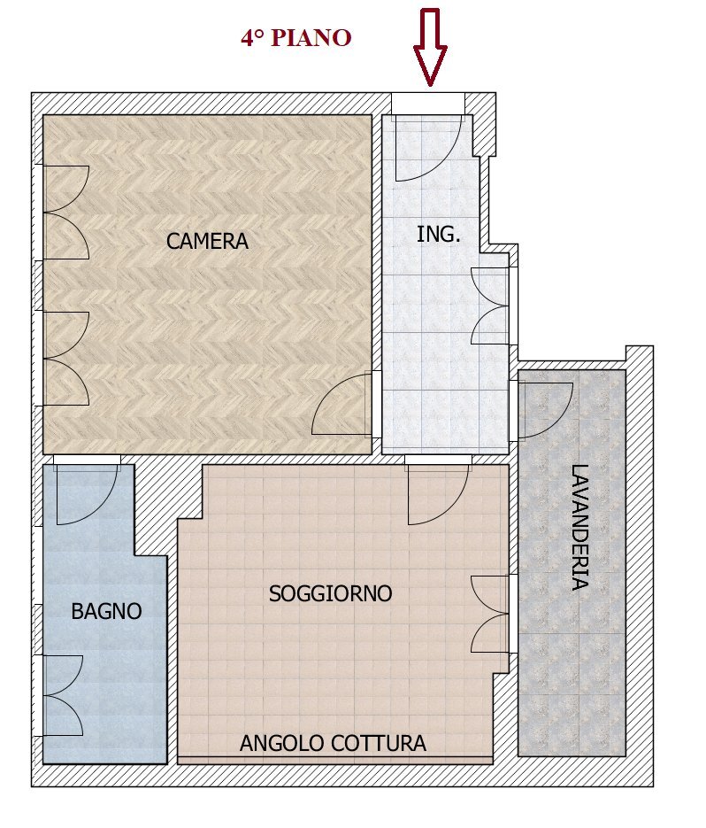 PLANI NOI MELOTTI 6 - Appartamento Via Riccardo Melotti 6, Modena - planimetria 1
