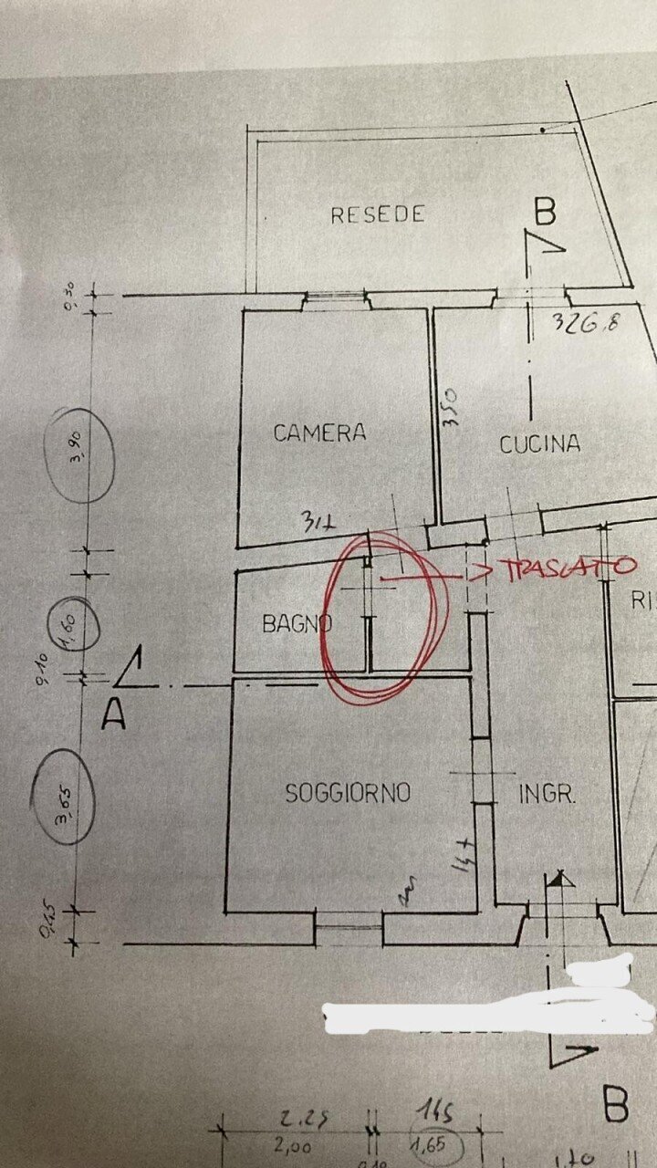 Planimetria - Trilocale Via di Quarto, Firenze (zona Santa Maria Novella) - planimetria 1