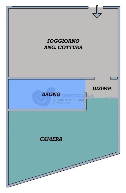 SA780.jpg - Bilocale Via Giuseppe Massarenti, Bologna - planimetria 1