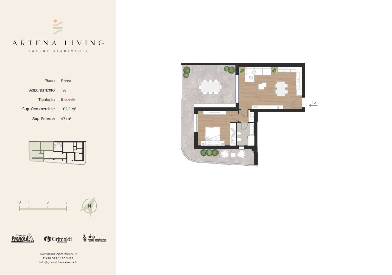 Screenshot 2026-05-25 115605 - Two-room apartment Via Tommaso Traetta 1, Lecce - floor plans 1