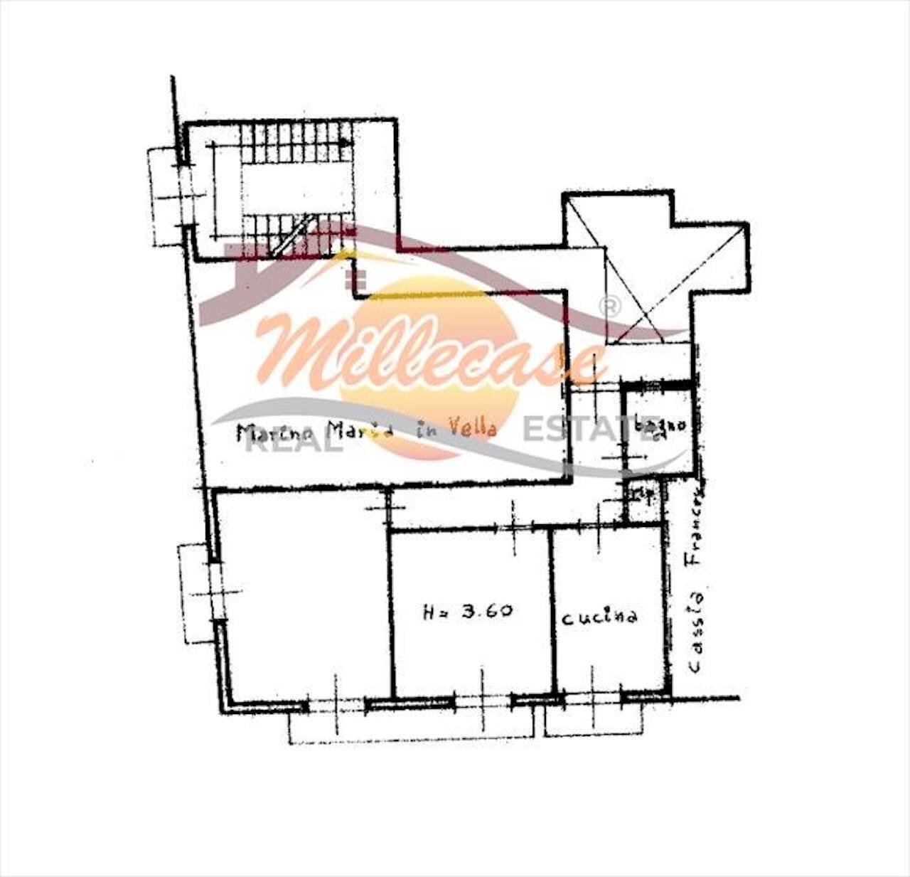 PLANIMETRIA - Trilocale Via Bainsizza, Siracusa - planimetria 1