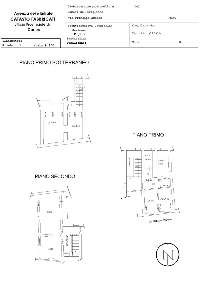 016 Planimetria-Appartamento-web - Apartment Via Principe Amedeo 15, Farigliano - floor plans 1