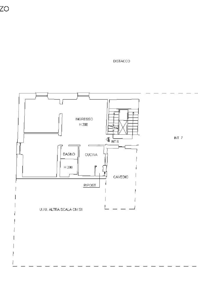 Three-room apartment Via Ciro Menotti, Genova (neighborhood Sestri Ponente) - floor plans 1