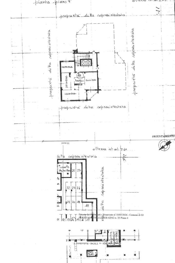 Four-room apartment Corso martin luther king, Grugliasco - floor plans 1